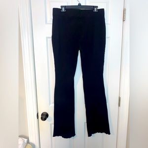 Good American black ribbed pants. Size 5